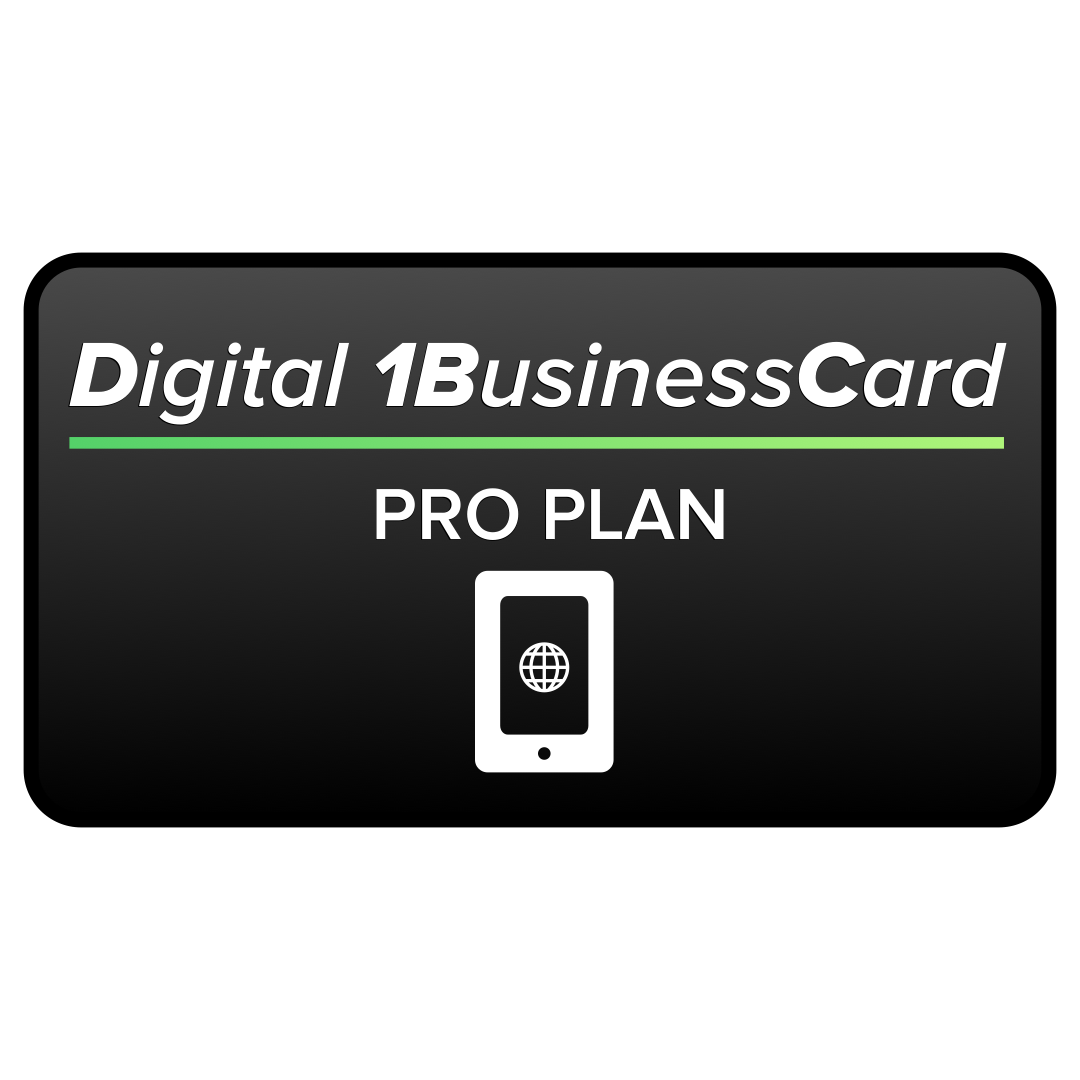 1BusinessCard-Digital Business Card-Pro-Monthly Subscription