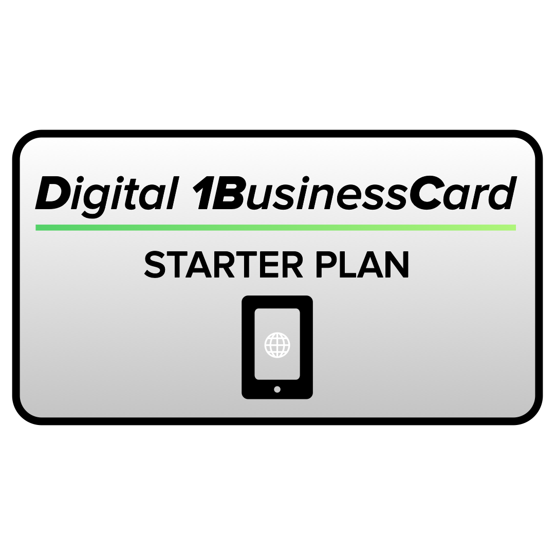 1BusinessCard-Digital Business Card-Starter-Monthly Subscription